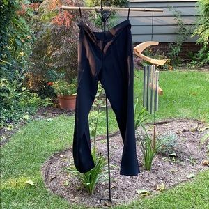 Black, wide-legged, silk pants❣️
